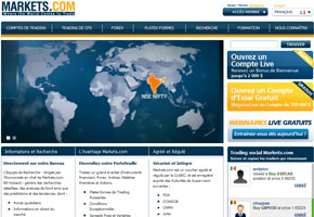 Capture du site markets.com